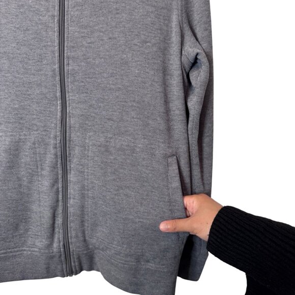 Marvin Richards grey mock neck full zip up jacket size S - Picture 3 of 9
